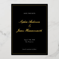 Elegante klassische formale Schwarz-Rahmen-Skripte