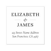 Elegante klassische formale Typografie Rücksendead Permastempel (Design)