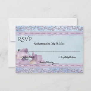 Elegante klassische glamouröse klassische feierlic RSVP karte