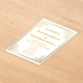 Elegante klassische Golfregion Acryleinladungen (Ablage )