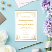 Elegante klassische Golfregion Acryleinladungen (In Situ (Hochzeit))