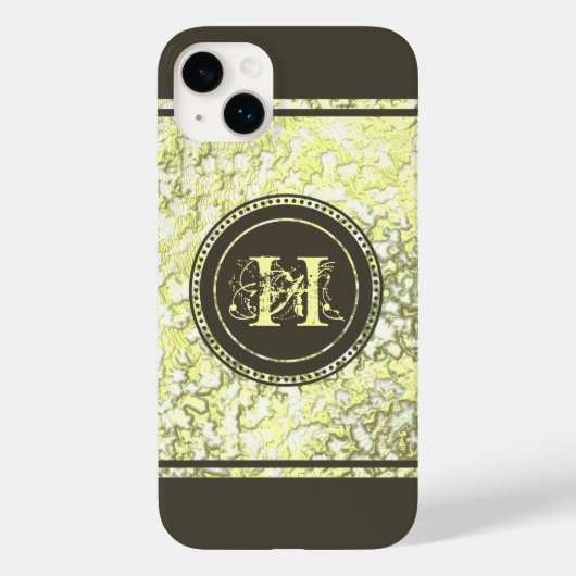 Elegante Klassische Golfregion Dunkle Taupe Brown Case-Mate iPhone Hülle (Rückseite)