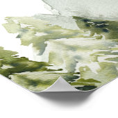 Elegante, klassische Grünwälder Hochzeiten Poster (Ecke)