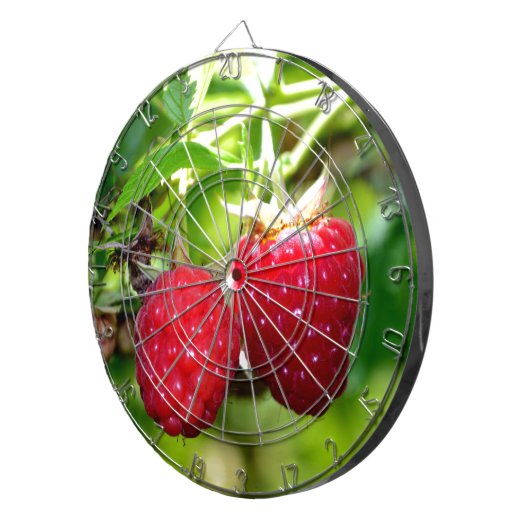 Elegante klassische Himbeeren Dartscheibe (Vorderseite rechts)