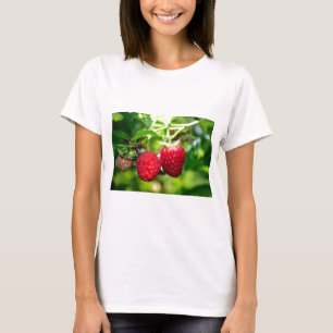 Elegante klassische Himbeeren T-Shirt