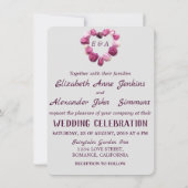 Elegante klassische Hochzeit der modernen Blume (Rückseite)