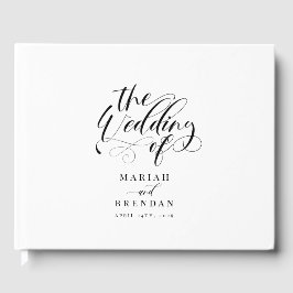 Elegante klassische Hochzeit Gästebuch