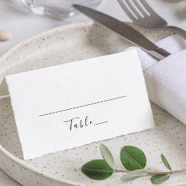 Elegante klassische Hochzeit Platzkarte