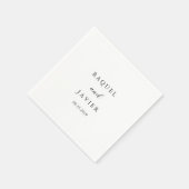 Elegante klassische Hochzeit Serviette (Ecke)