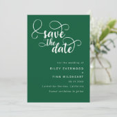 Elegante klassische Hochzeit speichern Sie das Dat Save The Date (Stehend Vorderseite)