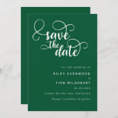 Elegante klassische Hochzeit speichern Sie das Dat Save The Date (Vorne/Hinten)