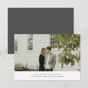 Elegante klassische Hochzeits-Foto-Save-the-Date-K Save The Date