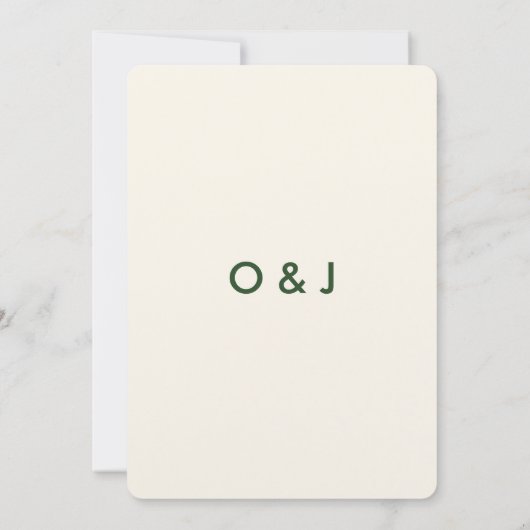 Elegante klassische Hochzeitsfeier Einladung (Rückseite)