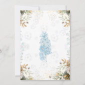 Elegante klassische Hochzeitsfeier Einladung (Rückseite)