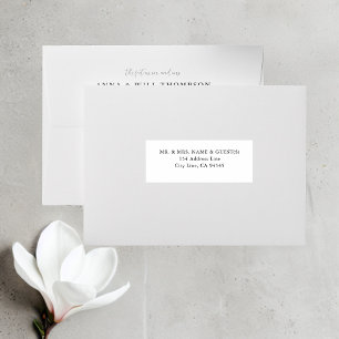 Elegante klassische Hochzeitsgäste: Labels