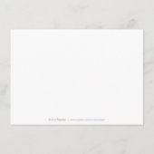 Elegante klassische Hochzeitsunterkünfte Begleitkarte (Rückseite)