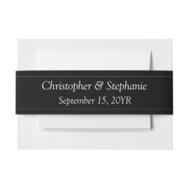 Elegante klassische, individuell anpassbare White Einladungsbanderole