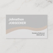 Elegante klassische Jobsuche Minimal Sauberkeit Be Visitenkarte (Vorderseite)