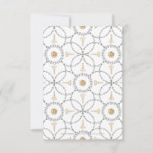 Elegante klassische klassische Hochzeit Dankeschön Dankeskarte (Rückseite)