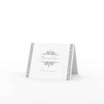 Elegante klassische klassische Hochzeit Dankeschön