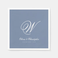 Elegante klassische letzte Namensinitiale Hochzeit