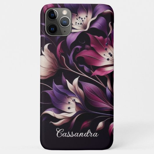 Elegante klassische Lilies Frische Pasta machen Case-Mate iPhone Hülle (Rückseite)