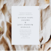 Elegante klassische Minimal Ampere und Hochzeit Einladung