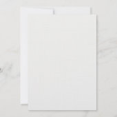 Elegante klassische Minimalistische Hochzeit Einladung (Rückseite)