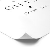 Elegante Klassische Minimalistische Karten und Ges Poster (Ecke)