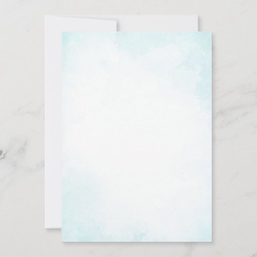 Elegante klassische Minimalistische Monogramm Türk Einladung (Rückseite)