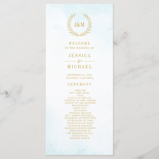 Elegante klassische Minimalistische Monogramm Türk Programm (Vorderseite)