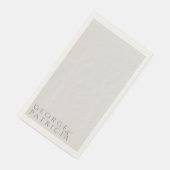 Elegante klassische moderne Typografie Gray Weddin Serviette (Ecke)