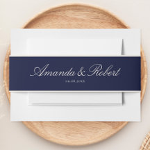 Elegante klassische Navy-Blau-Hochzeit