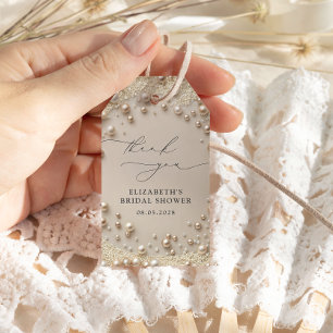 Elegante klassische Perlen Geschenke zur Brautpart Geschenkanhänger