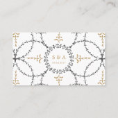 Elegante klassische Platzkarten (Rückseite)