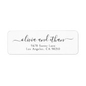 Elegante klassische Rücksendeadresse (Vorne)