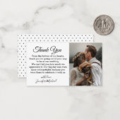 elegante klassische schick danke Ihnen Hochzeit Fo Mitteilungskarte (Vorderseite/Rückseite Beispiel)