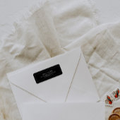 Elegante klassische schicke Schwarze Rücksendeadre