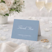 Elegante klassische Schrift Hochzeit Staubblau gef