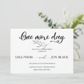 Elegante klassische Schrift Probe-Dinner-Einladung Einladung (Stehend Vorderseite)