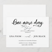 Elegante klassische Schrift Probe-Dinner-Einladung Einladung (Vorne/Hinten)