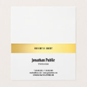 Elegante klassische Schwarz-Vorlage für altmodisch Visitenkarten (Innenseite Aufgefaltet)