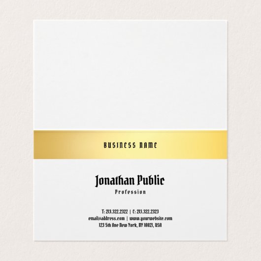 Elegante klassische Schwarz-Vorlage für altmodisch Visitenkarten (Innenseite Aufgefaltet)