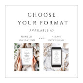 Elegante klassische Schwarz-Weiß-Hochzeit Einladung