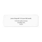 Elegante klassische Schwarz-Weiß-Hochzeitadresse (Vorne)