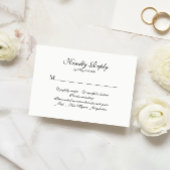 Elegante klassische Script Monogram Wedding Rsvp