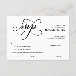 Elegante klassische UAWG (Antwort) Begleitkarte