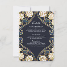 Elegante klassische Viktorianische Hochzeitdetails