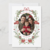 Elegante klassische Winterlandschaft Feiertagskarte (Vorderseite)