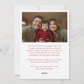 Elegante klassische Winterlandschaft Feiertagskarte (Rückseite)